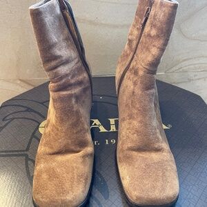 Suede tan boots